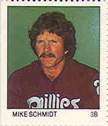 1983 Fleer Stamps #NNO Mike Schmidt Front