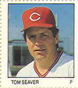 1983 Fleer Stamps #NNO Tom Seaver Front