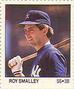 1983 Fleer Stamps #NNO Roy Smalley Front