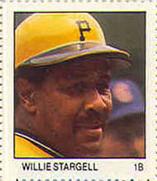 1983 Fleer Stamps #NNO Willie Stargell Front