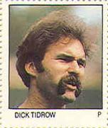 1983 Fleer Stamps #NNO Dick Tidrow Front
