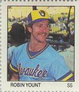1983 Fleer Stamps #NNO Robin Yount Front