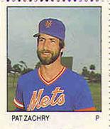 1983 Fleer Stamps #NNO Pat Zachry Front