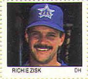 1983 Fleer Stamps #NNO Richie Zisk Front