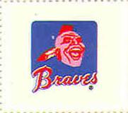 1983 Fleer Stamps #NNO Atlanta Braves Front