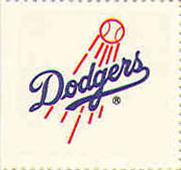 1983 Fleer Stamps #NNO Los Angeles Dodgers Front