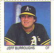 1983 Fleer Stamps #NNO Jeff Burroughs Front