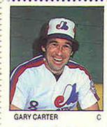 1983 Fleer Stamps #NNO Gary Carter Front