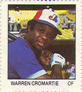 1983 Fleer Stamps #NNO Warren Cromartie Front