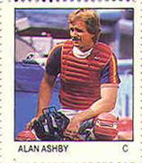 1983 Fleer Stamps #NNO Alan Ashby Front