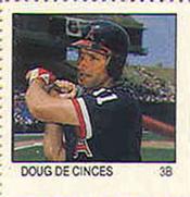 1983 Fleer Stamps #NNO Doug DeCinces Front