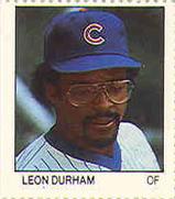 1983 Fleer Stamps #NNO Leon Durham Front