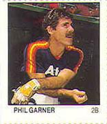 1983 Fleer Stamps #NNO Phil Garner Front