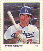 1983 Fleer Stamps #NNO Steve Garvey Front