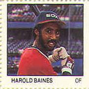 1983 Fleer Stamps #NNO Harold Baines Front