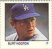 1983 Fleer Stamps #NNO Burt Hooton Front