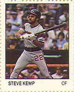 1983 Fleer Stamps #NNO Steve Kemp Front