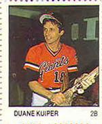 1983 Fleer Stamps #NNO Duane Kuiper Front