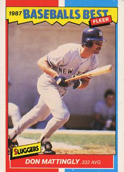 1987 Fleer Baseball's Best Sluggers vs. Pitchers #25 Don Mattingly Front