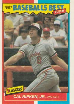 1987 Fleer Baseball's Best Sluggers vs. Pitchers #35 Cal Ripken, Jr. Front