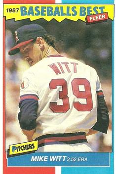 1987 Fleer Baseball's Best Sluggers vs. Pitchers #44 Mike Witt Front
