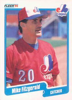 1990 Fleer Canadian #343 Mike Fitzgerald Front