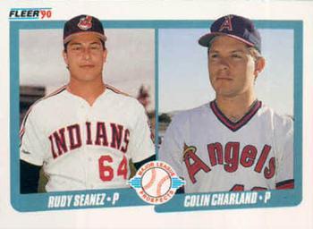 1990 Fleer Canadian #640 Rudy Seanez / Colin Charland Front