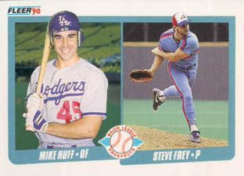 1990 Fleer Canadian #649 Mike Huff / Steve Frey Front
