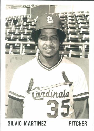 1979 St. Louis Cardinals Photos 5x7 #NNO Silvio Martinez Front