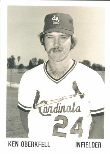 1979 St. Louis Cardinals Photos 5x7 #NNO Ken Oberkfell Front