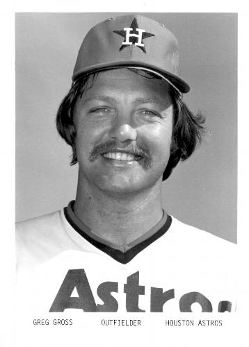 1976 Houston Astros 5x7 Photos #NNO Greg Gross Front