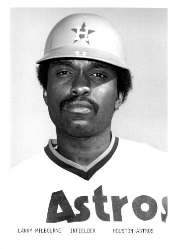 1976 Houston Astros 5x7 Photos #NNO Larry Milbourne Front