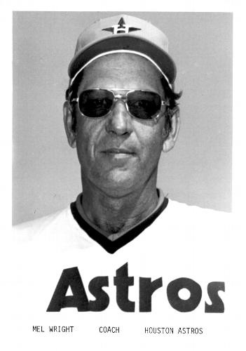 1976 Houston Astros 5x7 Photos #NNO Mel Wright Front