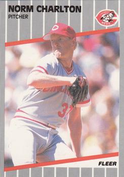 1989 Fleer - Glossy #155 Norm Charlton Front