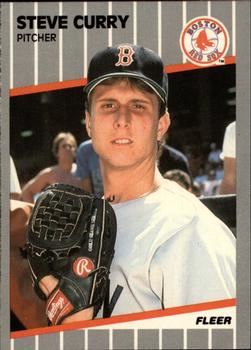 1989 Fleer - Glossy #86 Steve Curry Front