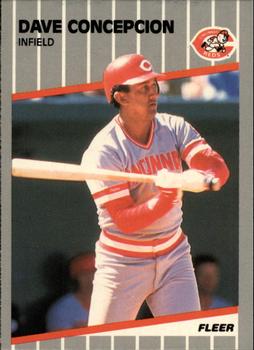 1989 Fleer - Glossy #156 Dave Concepcion Front