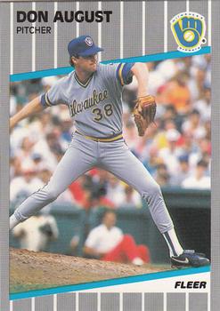 1989 Fleer - Glossy #177 Don August Front