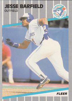 1989 Fleer - Glossy #225 Jesse Barfield Front