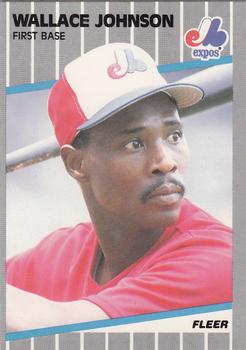1989 Fleer - Glossy #382 Wallace Johnson Front