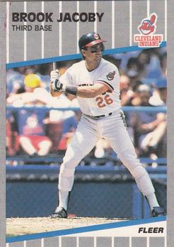 1989 Fleer - Glossy #408 Brook Jacoby Front