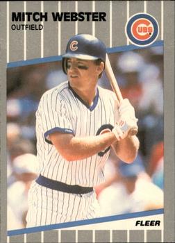 1989 Fleer - Glossy #442 Mitch Webster Front