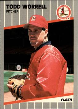 1989 Fleer - Glossy #466 Todd Worrell Front