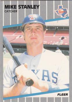 1989 Fleer - Glossy #533 Mike Stanley Front