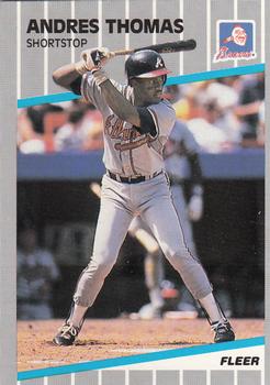 1989 Fleer - Glossy #604 Andres Thomas Front