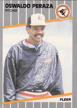 1989 Fleer - Glossy #615 Oswald Peraza Front