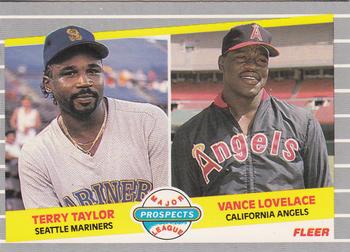 1989 Fleer - Glossy #651 Terry Taylor / Vance Lovelace Front