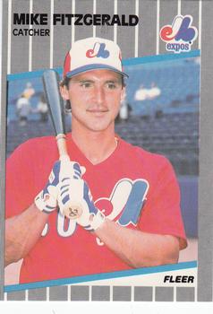 1989 Fleer - Glossy #374 Mike Fitzgerald Front