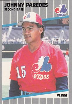 1989 Fleer - Glossy #388 Johnny Paredes Front
