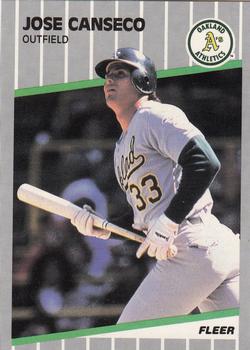 1989 Fleer - Glossy #5 Jose Canseco Front