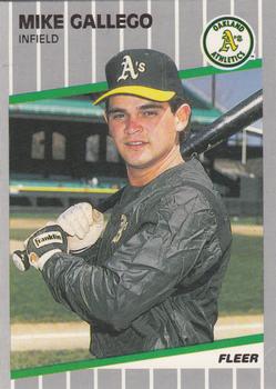 1989 Fleer - Glossy #8 Mike Gallego Front